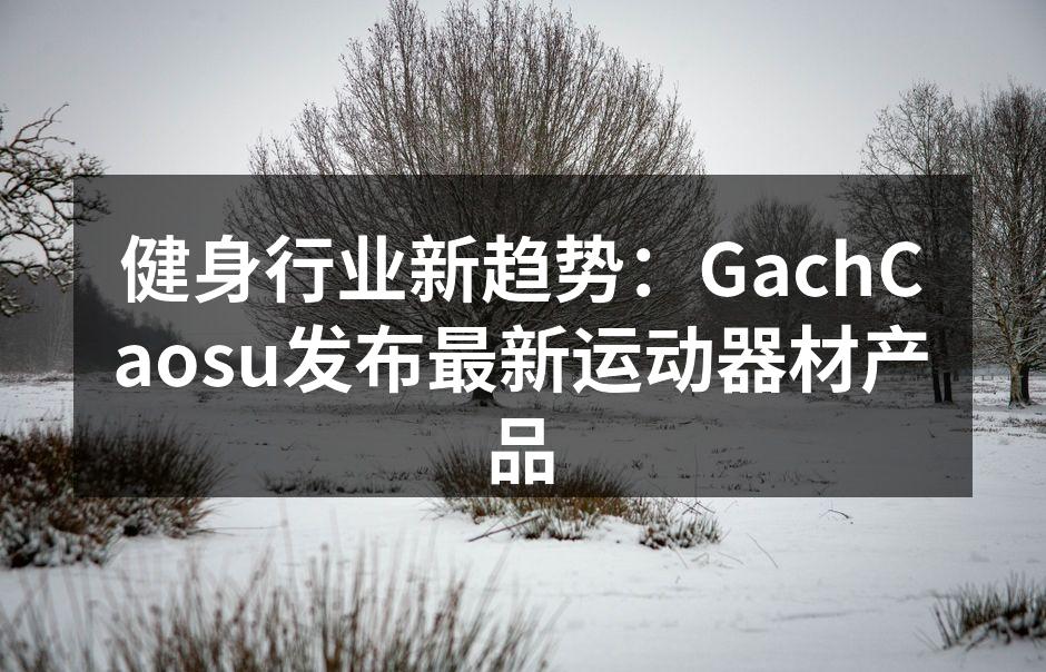 GachCaosu新发布的智能跑步机